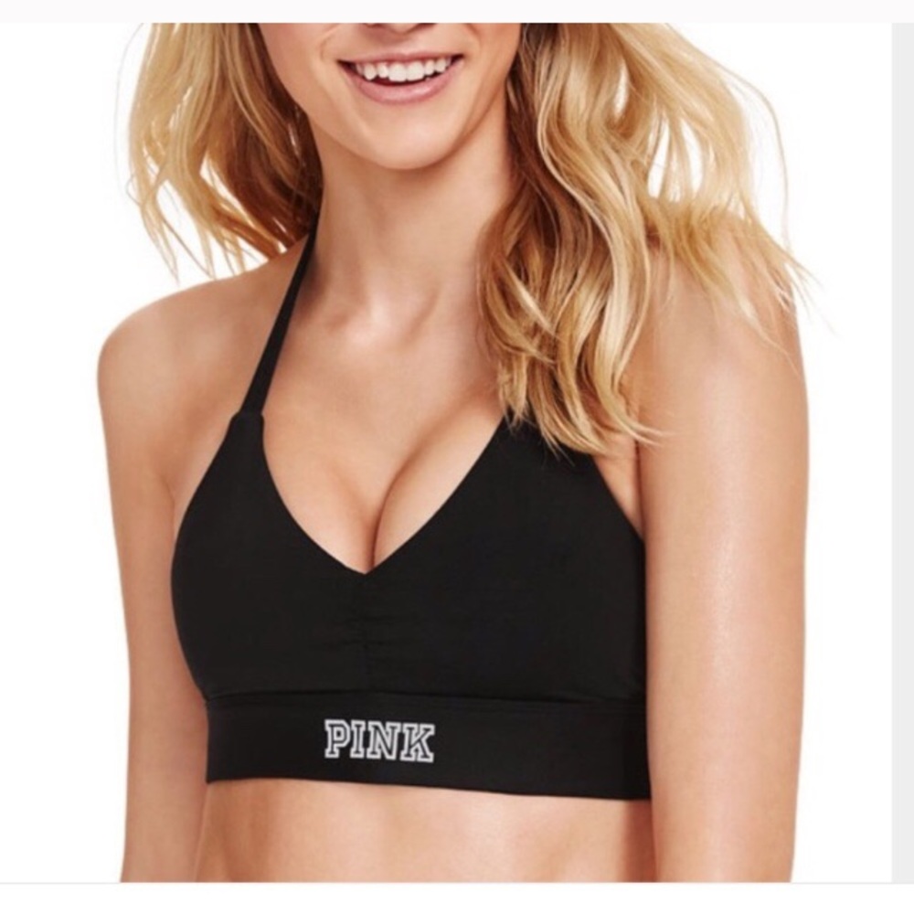 VS Pink Halter sports bra